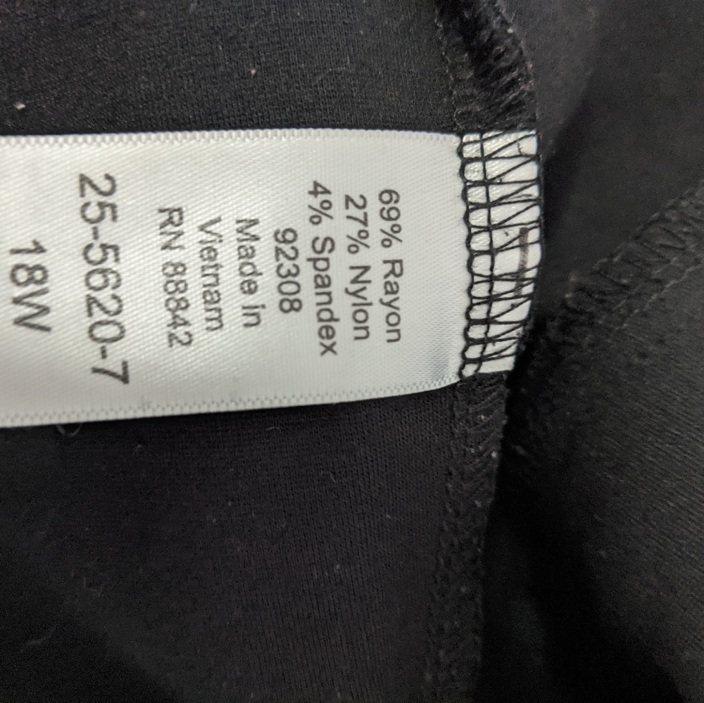 Zipper pocket ponte pants 18W - Picture 3 of 4